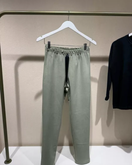 Pantalón Pijama Verde liso Plush