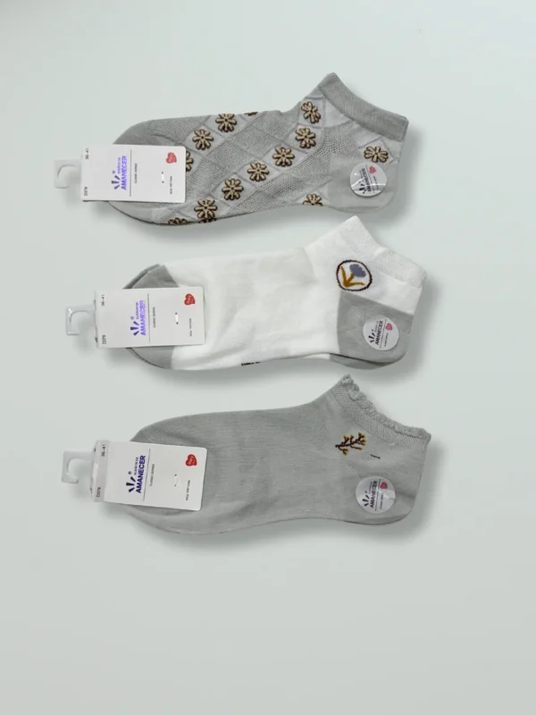 Pack de Media Soquete Gris x 3