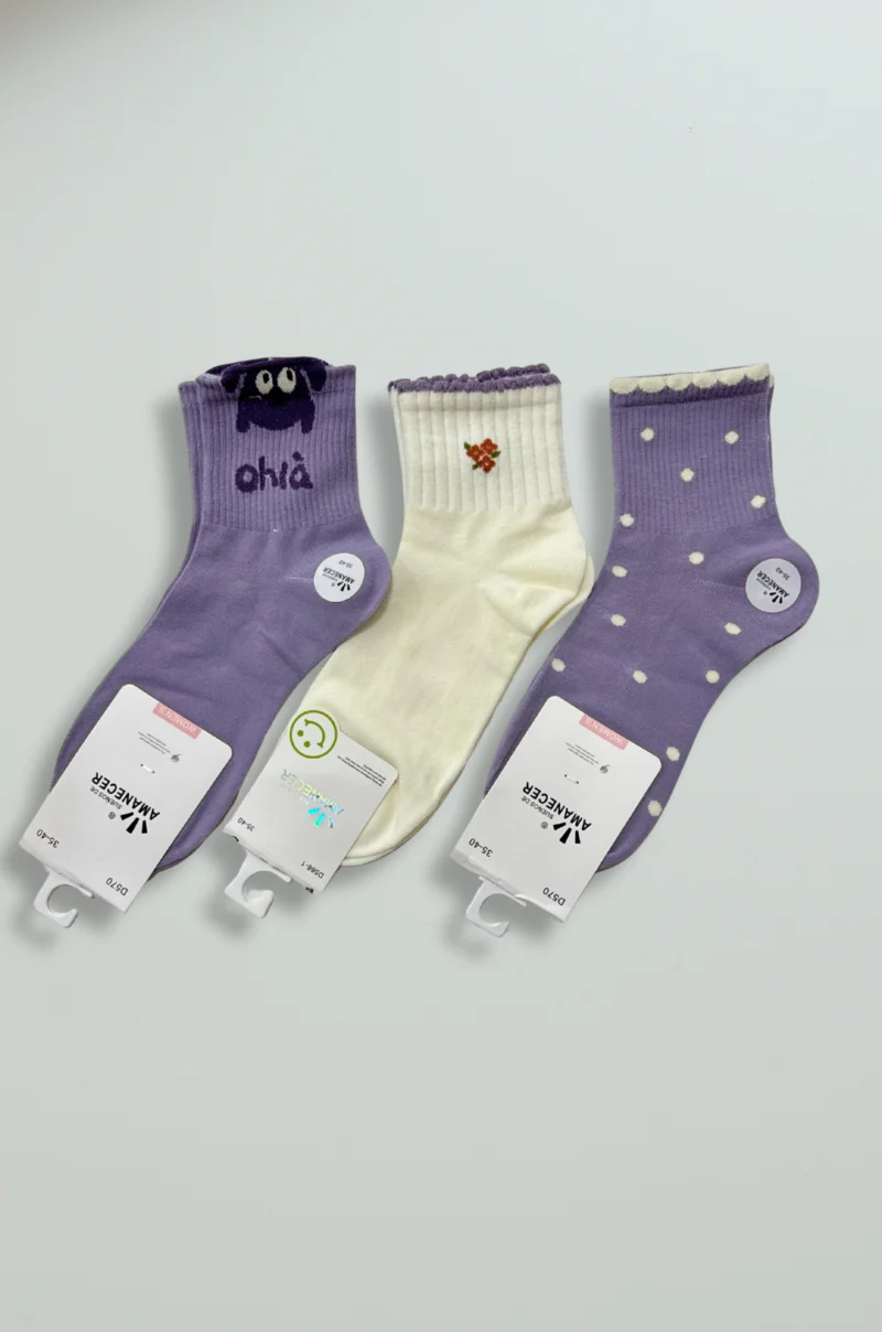 Pack de Media Lilas x 3