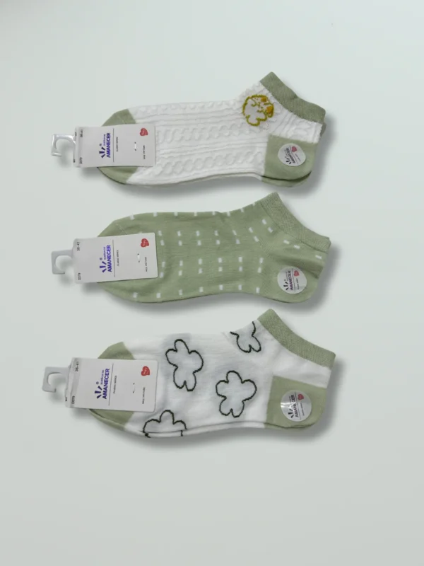 Pack de Media Soquete verde x 3