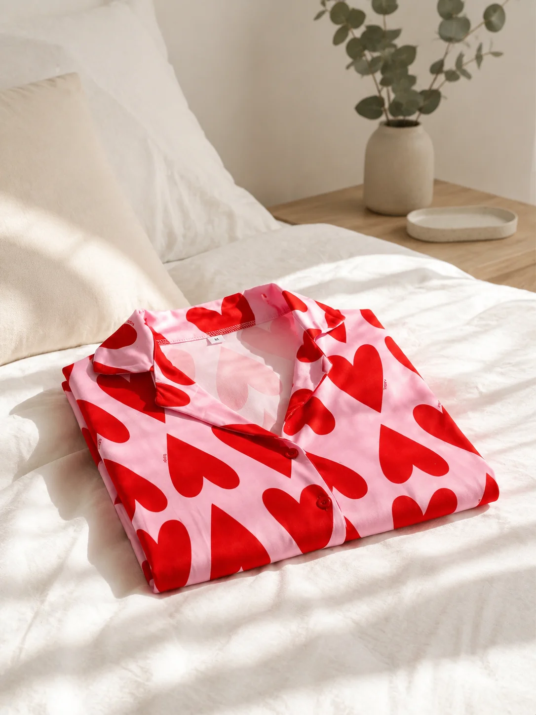 Pijama Camisero Agape Corazones - Imagen 4