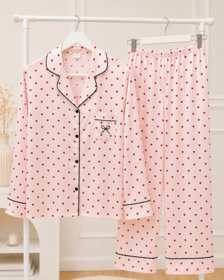 Camisero de Seda Corazones